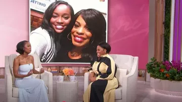 Simkhai Emma Bustier Midi Dress worn by Aja Naomi King as seen in Sherri on March 4, 2025