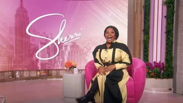 Lovebirds Colour-block twill Midi Dress worn by Sherri Shepherd as seen in Sherri on March 4, 2025