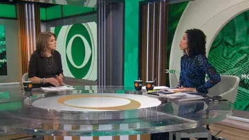 Diane von Furstenberg Kristie Dress worn by Adriana Díaz as seen in CBS Mornings on  March 4, 2025