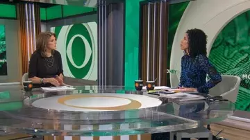 Diane von Furstenberg Kristie Robe portée par Adriana Díaz telle qu’elle est vue dans CBS Mornings le 4 mars 2025