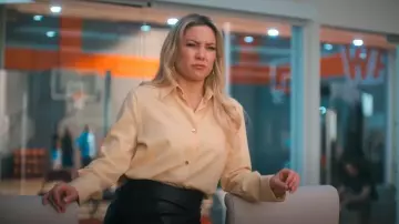 Bally Long-Sleeve Piqué Shirt worn by Isla Gordon (Kate Hudson) as seen in Running Point (S01E09)