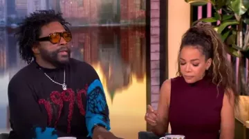 Alaia Ray Wool Seamed Cocktail Dress worn by Sunny Hostin as seen in The View on March 5, 2025