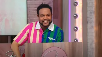 Mifland Cropped Camp Shirt worn by Jawn Murray as seen in Sherri on March 5, 2025