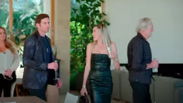 Rick Owens Bustier Strapless Mini worn by Heather Rae Young as seen in The Flip Off (S01E06)