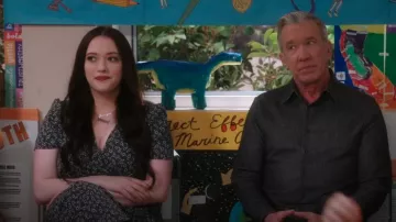 Pretty Garden Floral Wrap Dress worn by Riley (Kat Dennings) as seen in Shifting Gears (S01E08)