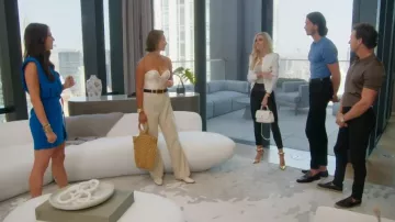 Gianvito Rossi Bijoux 105mm Zapatos de tacón con correa acolchada usados por Taylor Middleton Scavo como se ve en Selling the City (S01E01)