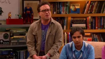 Purple Tech Tree Graphic Violet T-Shirt worn by Leonard Hofstadter (Johnny Galecki) in The Big Bang Theory (S10E23)
