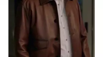 Brown Leather Jacket of Mark Trent (Brett Dalton) as seen in Found (S02)