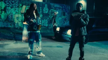 Nike Air Force 1 Low White portée par Hurricane Wisdom dans Hurricane Wisdom ft. Raq Baby - On God (Clip Officiel)