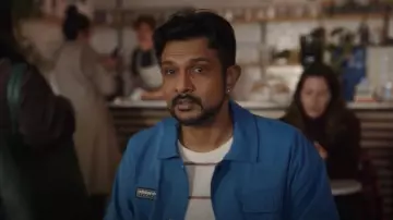 Adidas Wingrove Jacket worn by Jay Arondekar (Utkarsh Ambudkar) as seen in Ghosts (S04E14)