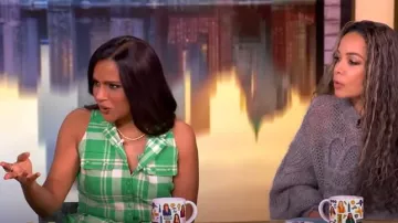 Rosie Assoulin Emotionally Vested Vest worn by Mindy Kaling as seen in The View on March 6, 2025