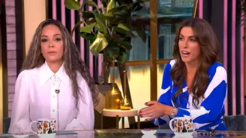 Zimmermann Collared Blouse worn by Sunny Hostin as seen in The View on March 7, 2025