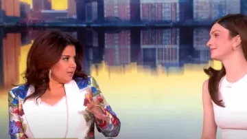 Alice and Olivia Denny Blazer worn by Ana Navarro as seen in The View on March 10, 2025