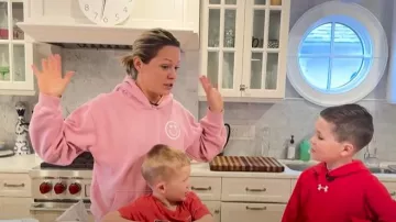 The Shop Forward You are Loved Happy Face Hoodie worn by Dylan Dreyer as seen in Today on March 10, 2025