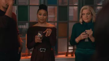 Ronny Kobo Tuxedo Pants In Oxblood worn by Officer Kaya Blanke (Carra Patterson) as seen in Elsbeth (S02E12)