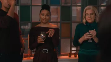 Rag & Bone Highline Belt worn by Officer Kaya Blanke (Carra Patterson) as seen in Elsbeth (S02E12)