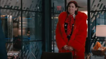 Lisa Colly Parka Overcoat Long Sleeve Faux Fur Coat Jacket With Big Hooded worn by Elsbeth Tascioni (Carrie Preston) as seen in Elsbeth (S02E12)