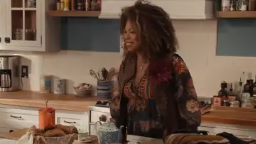 Johnny Was Ilyana Mesh Blouse worn by Viola 'Vi' Marsette (Lorraine Toussaint) as seen in The Equalizer (S05E10)