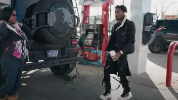 Botas deportivas Alexander McQueen Black Eyelet Detail 'Tread Slick' usadas por YoungBoy Never Broke Again en YoungBoy Never Broke Again - 5 Night [Official Video]