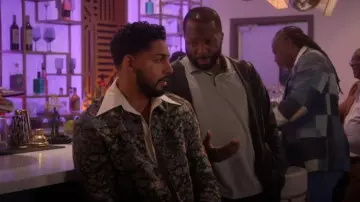 Les Deux Jaiden Jacquard Overshirt worn by Jordan Baker (Michael Evans Behling) as seen in All American (S07E06)