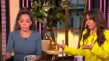 Altuzarra Maisie Stretch Knit Dress worn by Sunny Hostin as seen in The View on March 11, 2025