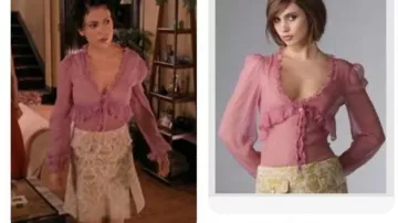 Vintage Dolce & Gabbana Tapestry Weave Skirt with double slit and pocket detail worn by Phoebe Halliwell (Alyssa Milano) in Charmed (S07E01)