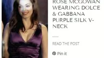 Vintage Dolce & Gabbana Purple Silk Lace Dress worn by Paige Matthews (Rose McGowan) in Charmed (S08)