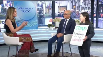 Prada Block Heel Loafer Pump worn by Savannah Guthrie as seen in Today on March 12, 2025