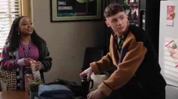 Mnml Color Block Zip Up Jacket worn by Jacob Hill (Chris Perfetti) as seen in Abbott Elementary (S04E17)