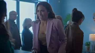 Veronica Beard Miller Doppelreihiger Blazer worn by Dr. Elizabeth Lewis (Paula Patton) as seen in Murder in a Small Town (S01E06)