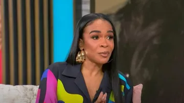 Bruce Glen Cropped Camp Shirt worn by Michelle Williams as seen in Tamron Hall Show on March 12, 2025