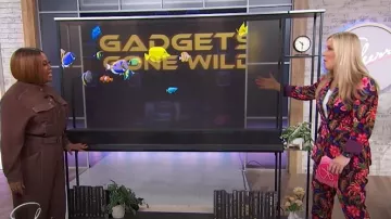 Boden Marylebone Velvet Blazer in Blossom Flourish worn by Jennifer Jolly as seen in Sherri on March 11, 2025