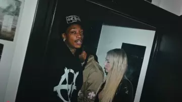 Chrome Hearts Black 'CH Miami' Trucker Hat worn by Wiz Khalifa in Wiz Khalifa, Ty Dolla $ign - Billionaires [Official Music Video]