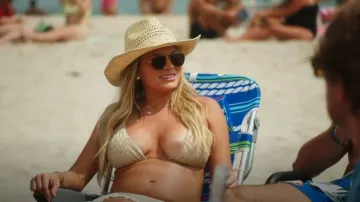 Free People Free-Est Mika Crochet Bikini Top worn by Lindsay Hubbard as seen in Summer House (S09E05)