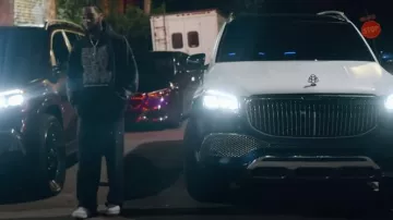 Pantalones de chándal Balenciaga Black Allover Rhinestone usados por Key Glock en Kenny Muney - Paper Route (Official Video) (feat. Key Glock)