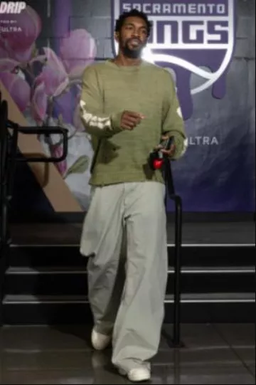 Kapital Olive Green Skeleton Bones Sweater worn by Malik Monk on the Instagram account @sacramentokings