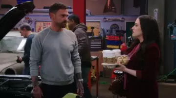 Alternative Unisex Champ Eco-Fleece Solid Sweatshirt worn by Gabriel (Seann William Scott) as seen in Shifting Gears (S01E09)