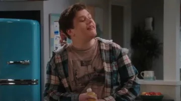 Old Navy Hooded Flannel Shirt worn by Carter (Maxwell Simkins) as seen in Shifting Gears (S01E09)