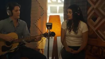 Pilcro The Andie Ribbed Henley Top by Pilcro worn by Alice Dhawan (Sadie Laflamme-Snow) as seen in The Way Home (S03E08)