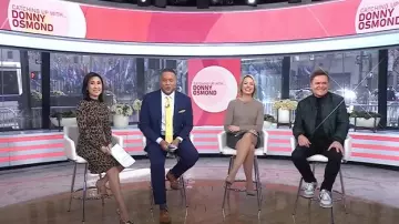 Dior B27 Uptown Low-Top Sneaker worn by Donny Osmond as seen in Today on March 13, 2025