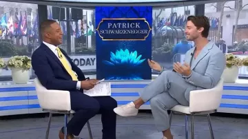 Zapatillas Zegna Deerskin Triple Stitch usadas por Patrick Schwarzenegger como se ve en Today el 13 de marzo de 2025