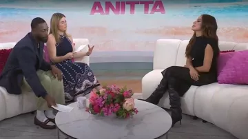 3.1 Phillip Lim Compact Rib Tulip Top worn by Anita as seen in Today  with Jenna & Friends on March 13, 2025