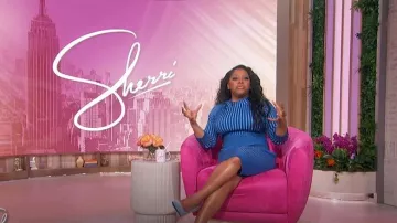 Daily Paper True Blue Dias Knit Sweater Dress worn by Sherri Shepherd as seen in Sherri on  March 13, 2025
