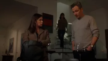 Officine Générale Brown Charlene Blazer worn by Lt. Jessica Brady (Maura Tierney) as seen in Law & Order (S24E15)