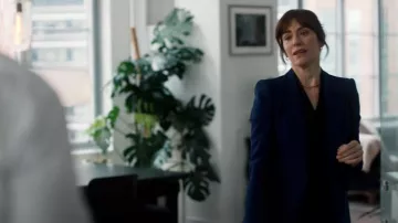 Alexander McQueen Single-Breasted Blazer Jacket worn by Kate Norris (Maggie Siff) as seen in Law & Order (S24E15)
