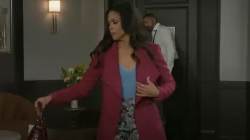 Ted Baker Rose Coat worn by Dani Dupree (Karla Cheatham Mosley) as seen in Beyond the Gates (S01E05)