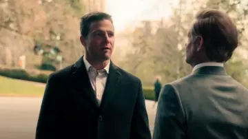 Nordstrom Cashmere Overcoat worn by Ted Black (Stephen Amell) as seen in Suits LA (S01E01)