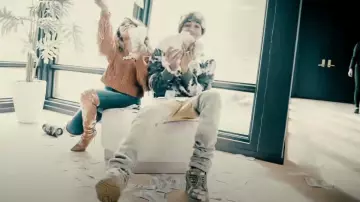 Louis Vuitton Green Damier Camo 'LV Trainer Maxi' Sneakers worn by YoungBoy Never Broke Again in YoungBoy Never Broke Again - Trapped Out [Official Video]