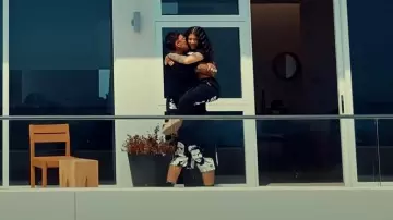 Asaali Black Cartel Print Shorts worn by DeeBaby in DeeBaby - Ting Ting ( Official Music Video )