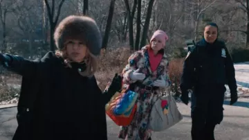Loewe Belted Floral Teddy Coat worn by Elsbeth Tascioni (Carrie Preston) as seen in Elsbeth (S02E15)